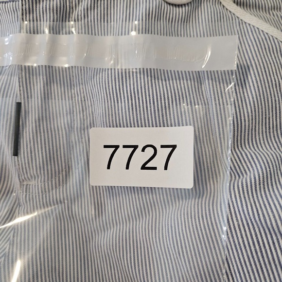 NWT Cherokee Pants Women Size 16 30x30 Adjustable Waist Blue White Striped - Picture 15 of 15